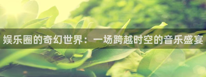 益达娱乐是啥：娱乐圈的奇幻世界：一场跨越时空的音乐盛宴